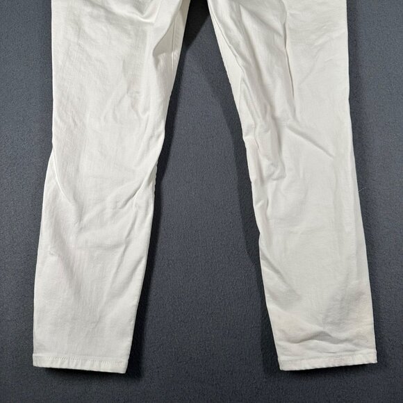Loft Outlet Womens 12P White Skinny Ankle Cropped Cotton Blend Jeans - Picture 12 of 12